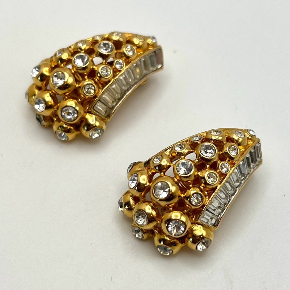 Elizabeth Taylor for Avon Evening Star CLIP Earrings